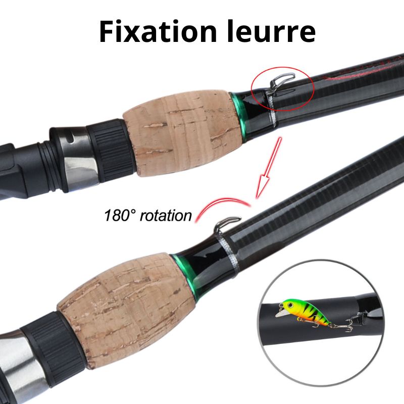 Canne téléscopique fibre de carbone