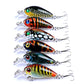 -Lot 6 Crankbaits Multicolores 4,5cm-4g