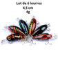 -Lot 6 Crankbaits Multicolores 4,5cm-4g